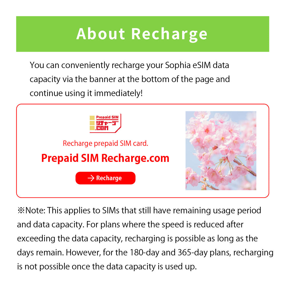 Japan Data eSIM　100GB／365days