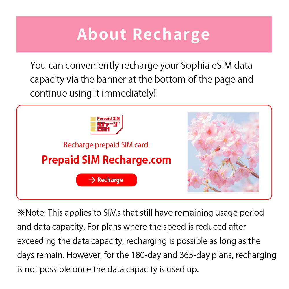 Japan Data eSIM　1GB／3days