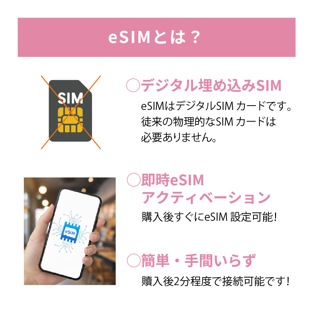 日本国内専用 データeSIM　30GB／180日間