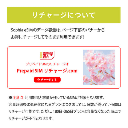 日本国内専用 データeSIM　50GB／180日間